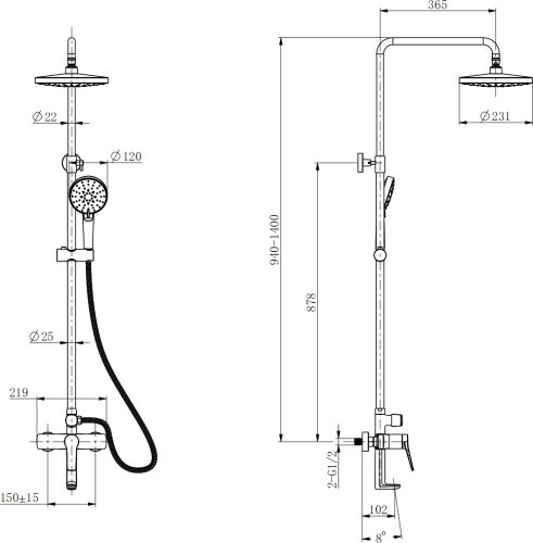 Комплект Акриловая ванна STWORKI Копенгаген KP19090 без опоры 190x90 см + Каркас 190 + Стойка Ларвик HWB0502-P01GD вороненая сталь в Гуково