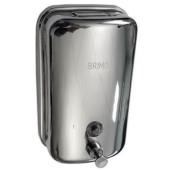 615 - BRIMIX - Дозатор жидкого мыла настенный матовый хром с педалью 1000мл в Гуково